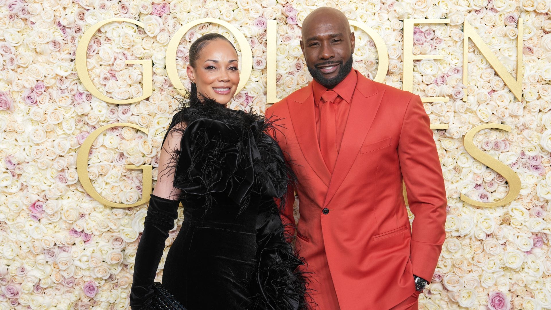 Pam And Morris Chestnut Showed Up And Showed Out For Their First Golden Globes